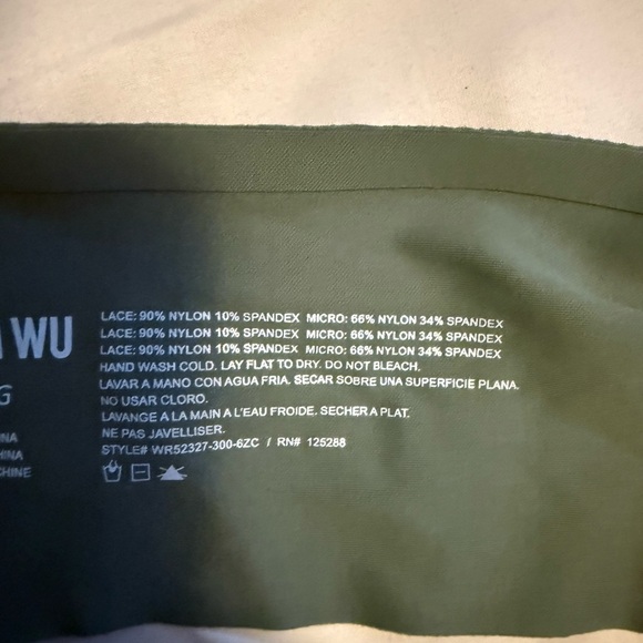 Jason Wu Lace Bralette Trio - Black, Green, and Light Pink - Picture 9 of 9